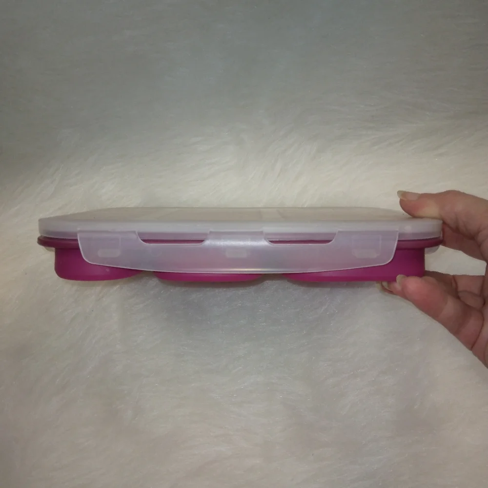 Crofton Perfect Postion Silicon Container w/locking lid, collapsible, Ma…